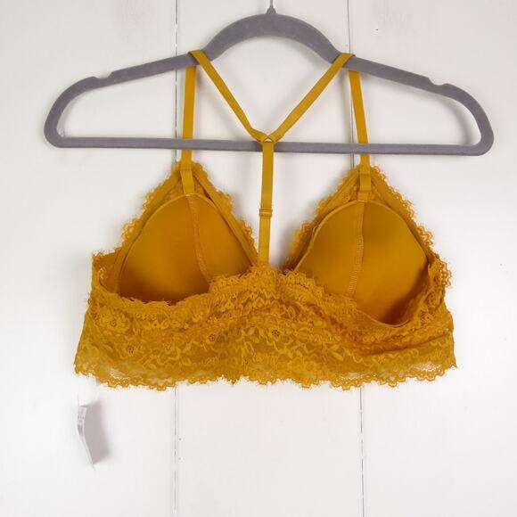 Aerie Bralette Womens SZ L Lace Triangle Back Pullover Lightly Padded NWT - Picture 6 of 11